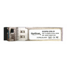 10G SFP+ GigaStream BIDI-10G-SFP-20A - Tx1270nm/Rx1330nm 20km single-mode Transceiver with Digital Diagnostic and Monitoring
