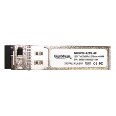 10G SFP+ GigaStream BIDI-10G-SFP-40B - Tx1330nm/Rx1270nm 40km single-mode Transceiver with DDM