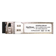 10G SFP+ GigaStream BIDI-10G-SFP-40B - Tx1330nm/Rx1270nm 40km single-mode Transceiver with Digital Diagnostic and Monitoring