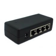 4 портов PoE инжектор за IP камери, Ubiquiti и Mikrotik в кутия