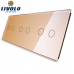 Crystal Frame For Three Dual Sensor Keys - Optional Colors