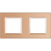 Glass Panel For Socket - Double - Gold