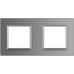 Glass Panel For Socket - Double - Gray