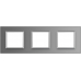 Glass Panel For Socket - Triple - Gray