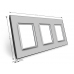 Glass Panel For Socket - Triple - Gray