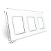 Glass Panel For Socket - Triple - White