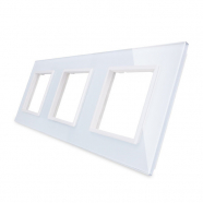 Glass Panel For Socket - Triple - White