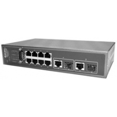 Industrial L2 Managed Fast Ethernet Switch IES-2310C - 8-Port + 2 TP/SFP Gigabit Dual Media