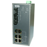 Industrial Unmanageable Fast Ethernet Switch IES-5708A - 6-Port + 2-Port Optic Fiber