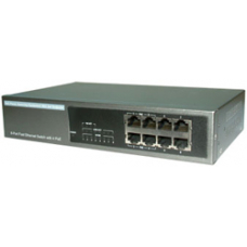Industrial Unmanageable Fast Ethernet Switch IPES-5408 - 8-Port 10/100 + 4 PoE Ports