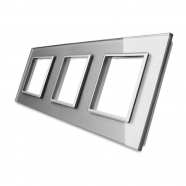 Glass Panel For Socket - Triple - Gray