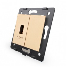 Livolo USB Socket Single Gold