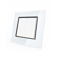 Mechanical Light Switch Double - White