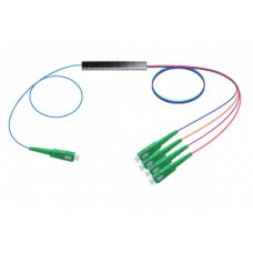 Оптичен сплитер PON PLC 1x4 мини (с APC конектори)