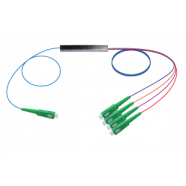 Оптичен сплитер PON PLC 1x4 мини (с APC конектори)