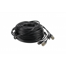 Предварително асемблиран кабел ЧЕРЕН DC+BNC 30 метра за AHD, TVI, CVI и аналогови камери