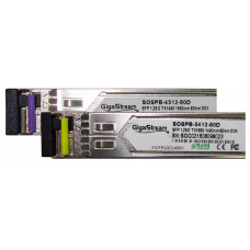 SFP Modules PACK GigaStream SOSPB-4512-80D(Tx1490) и SOSPB-5412-80D(Tx1550) 1.25 G LC Connectors DFB Laser DDM 80km