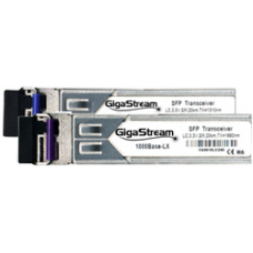 SFP МОДУЛИ КОМПЛЕКТ GigaStream 1000BASE-BX-U (Tx1310) и 1000BASE-BX-D (Tx1490) LC Connectors DDM, CISCO Съвместими 20км