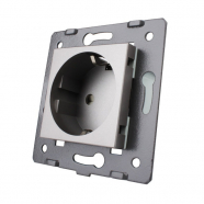 Socket Without Glass Panel - Gray