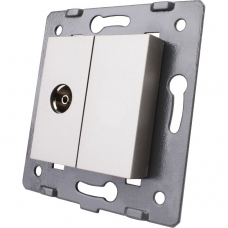 TV Socket - Without Glass Panel - Gray